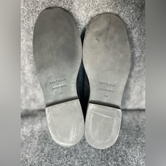 Ann Taylor Black Suede Lace Up Vintage Style Ankle Boot - Picture 8 of 8